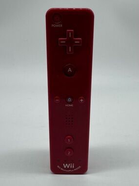 OEM Nintendo Wii Motion Plus Remote Controller Red RVL-036 Tested Like New